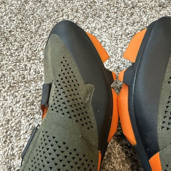 Fizik X5 Terra Suede Men's MTB Bike Shoes Green/Orange Fluo Men’s Size 11.5 - Picture 5 of 8